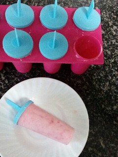 Una foto de Helado light de fresa