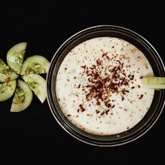 A picture of Mint cumin raita.