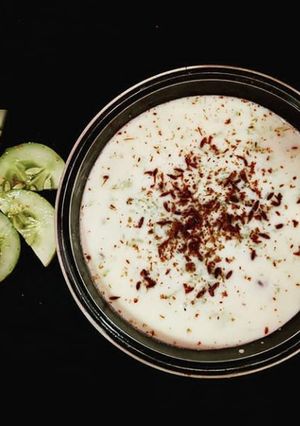 A picture of Mint cumin raita.