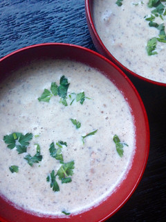 A picture of Creamy Mushroom Soup.