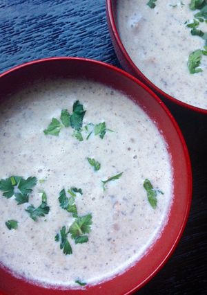 A picture of Creamy Mushroom Soup.