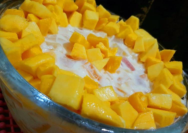Step-by-Step Guide to Prepare Quick MANGO AMBROSIA SALAD🥭❤🥭❤