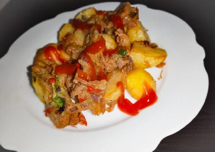 Step-by-Step Guide to Prepare Any-night-of-the-week Golden potatoes | Satisfying Recipe | So Yummy Food !