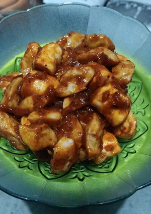 Foto resep Otak otak bakso saus barbeque