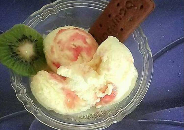 How to Make Super Quick Homemade Kiwi pineapple icecream