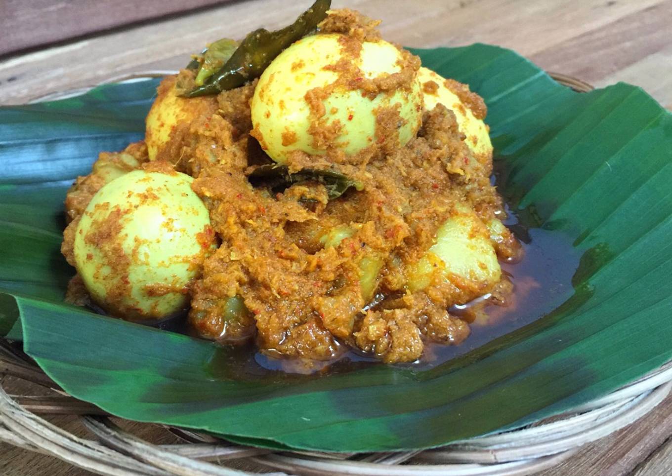 Langkah Mudah untuk Membuat Rendang Telur (#pr_masakanbersantan), Enak