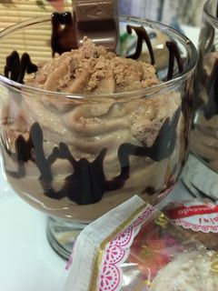 Una foto de Mousse de mantecados