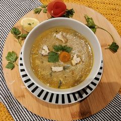 Mulligatawny soup A picture of Mulligatawny soup.