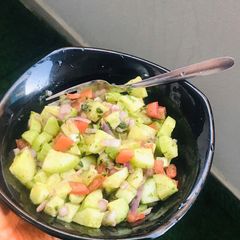 A picture of Cucumber salad.