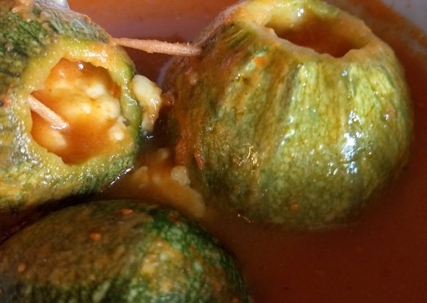 Calabazas rellenas de Queso Panela de Guadalajara Jal