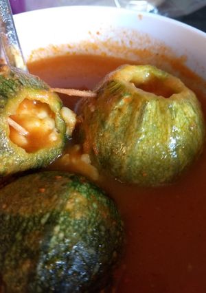 Una foto de Calabazas rellenas de Queso Panela de Guadalajara Jal