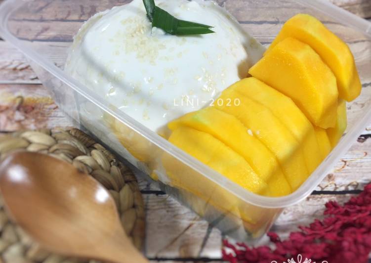 TERUNGKAP! Ternyata Ini Resep Rahasia Mango Sticky Rice Thailand - dessert manis ketan mangga Pasti Berhasil