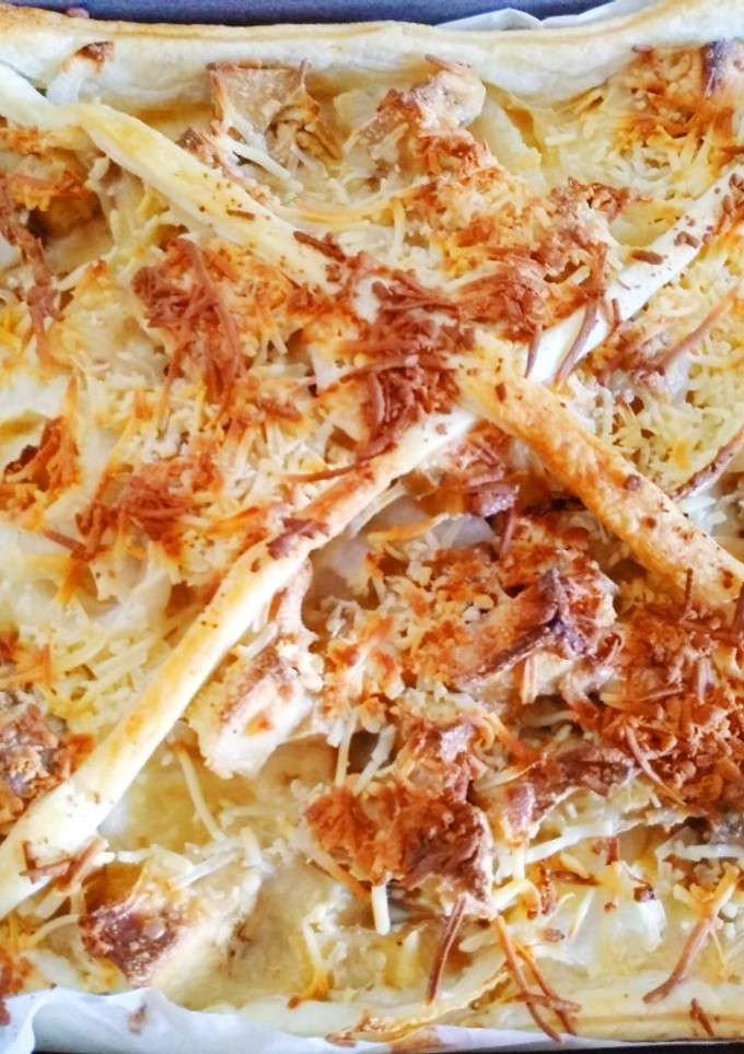 Una foto de Tarta de verduras con queso