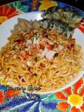 Mie goreng geprek
