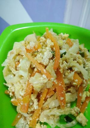 Foto resep Orak arik tahu kol wortel ala warteg