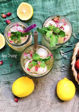 Hình của món Trà Vải Hoa Hồng.