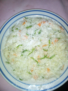 A picture of Raw cabbage salad.