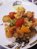ผัดผักขนมปังนาน (Vegetables and Naan)