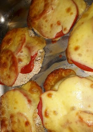 Una foto de Milanesas de lenteja napolitanas😋🤤