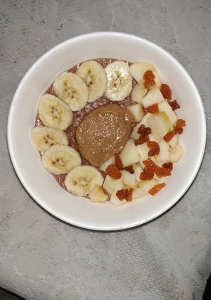 Foto resep Super Simple Chocolate Oatmeal Bowl (Cocok Untuk Sarapan)