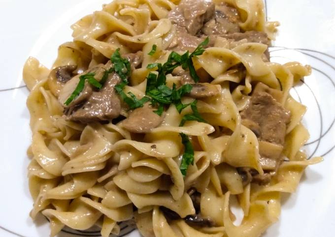 Recipe of Traditional Beef stroganoff for Healthy Recipe