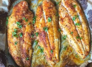 Foto de Filetes Peixe no forno