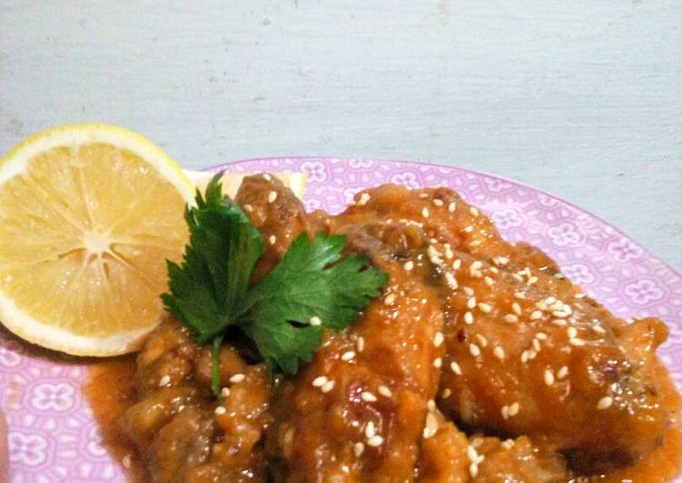 Resep Ayam Saus Lemon 🍋🍗 Anti Gagal