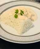 Riz à la crème fraîche et au poulet 🐔