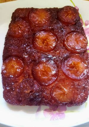 Une photo de Gâteau renversé aux pommes au cake factory