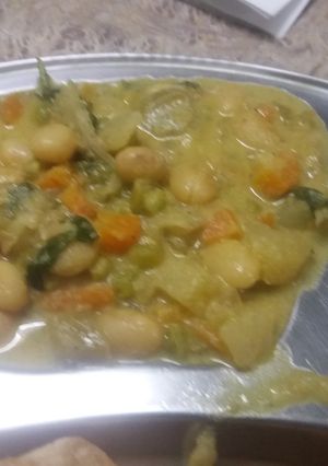 A picture of Vegetable kurma.