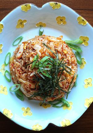 A picture of Kimchi Fried Rice.