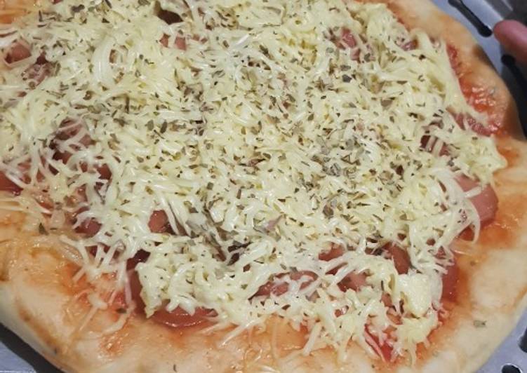 Rahasia Membuat Pizza teflon empuk bahan sederhana Anti Gagal