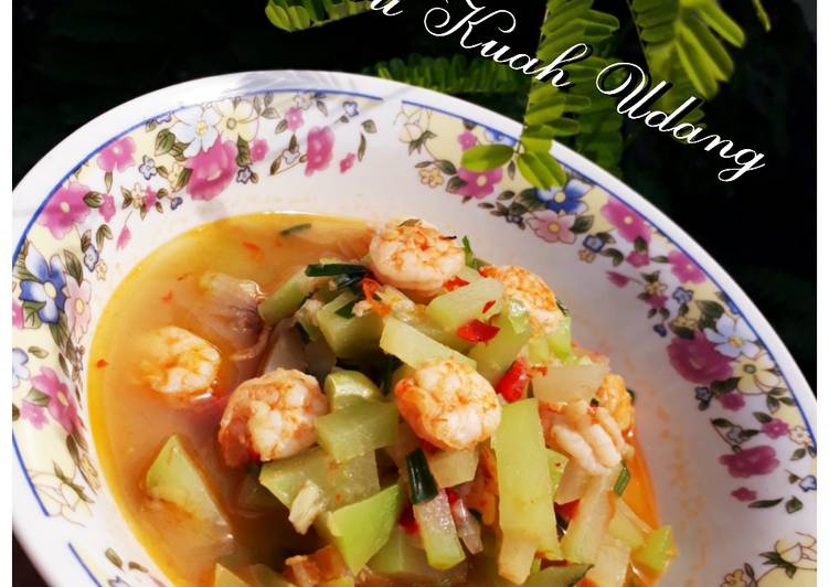 Resep Sayur Labu Kuah Udang yang simpel