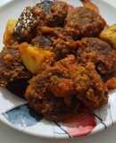 Raw Banana Kofta Dalna (Bengali style)