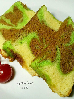 Foto resep Bolu Marmer 3 Warna