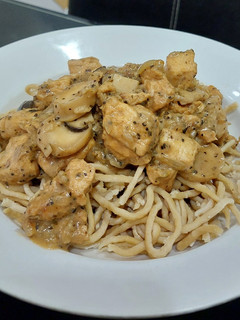 Foto resep Keto Creamy Chicken Mushroom Pasta |High Protein, Low Calorie, Sugar Free