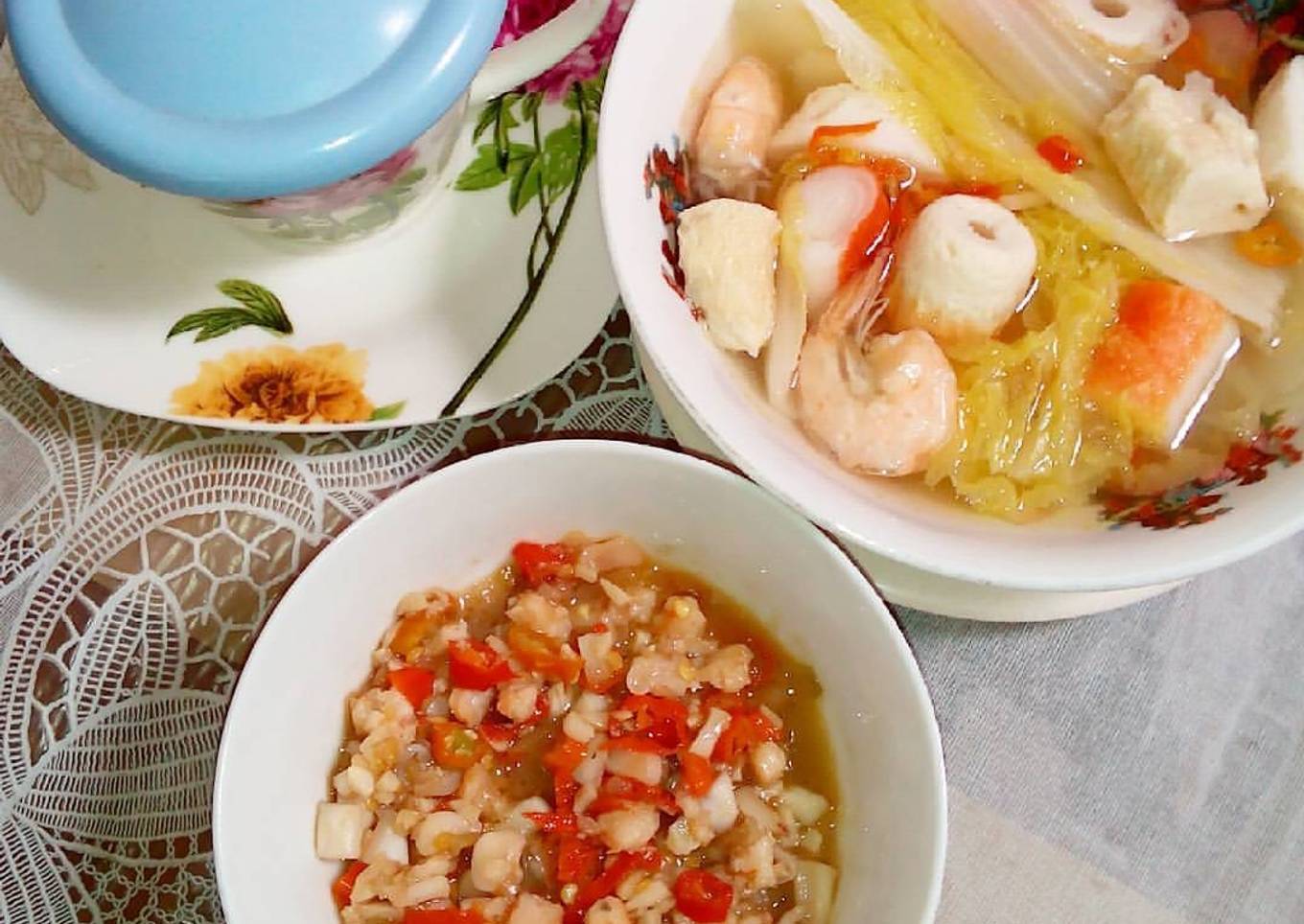 Steamboat Seafood/Shabu Istimewa dengan Sambal Udang&Cumi