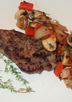 A picture of Pan-Seared Liver with Mushrooms, Keto Jon Style.