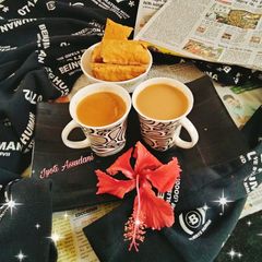 A picture of Cardamom ginger tea or chai.