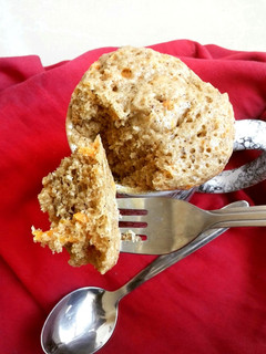 A picture of Carrot Cake Mug Cake #mugcakeweek.