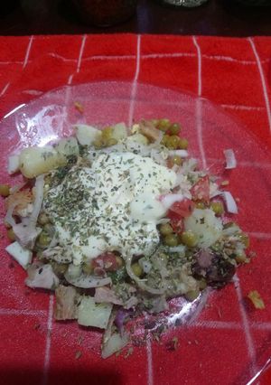 Una foto de Salpicón de pollo y verduras