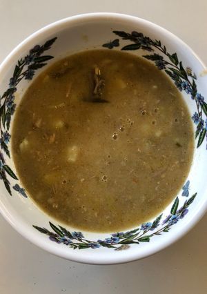 A picture of “Multi-Modal” Use-up Turkey and Vegetable Soup.