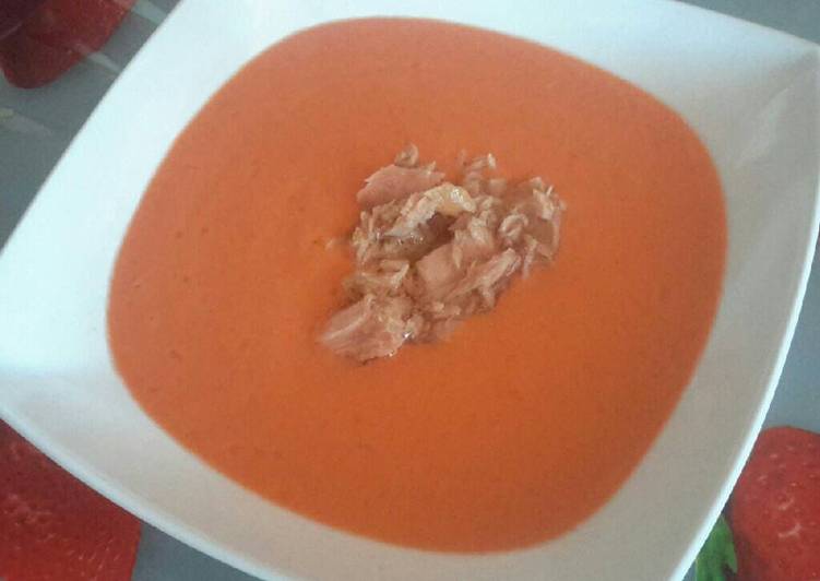 Salmorejo de atún thermomix