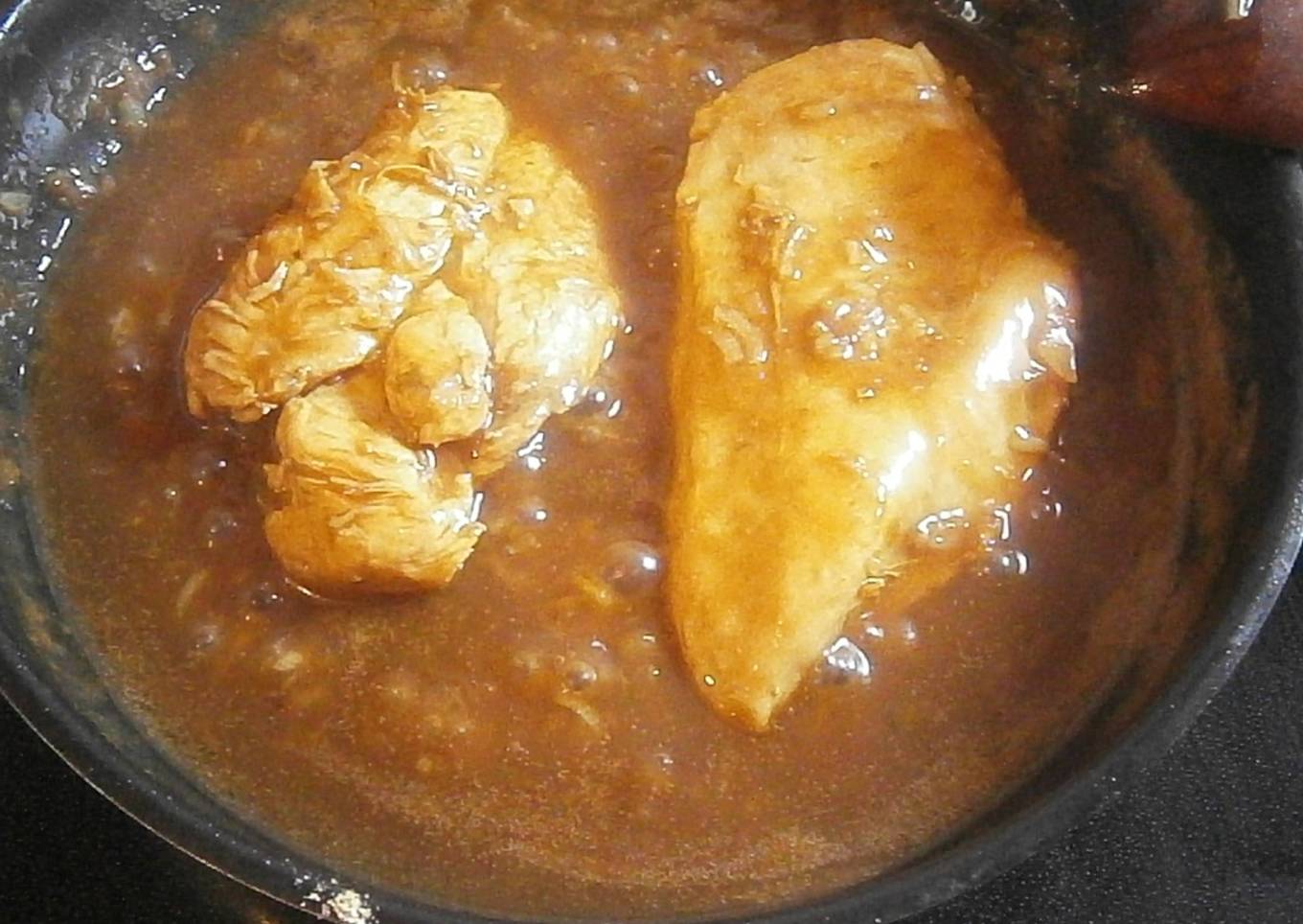 Pechuga de pollo a la coca cola