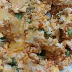 A picture of Potatoes and eggScramble.