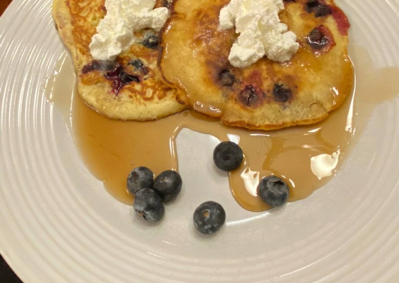 Pancakes with blueberries