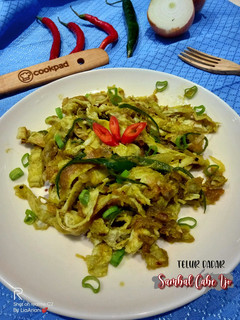 Foto resep Telur Dadar Sambal Cabe Ijo