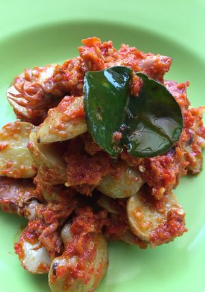 Foto resep Balado jengkol cumi asin