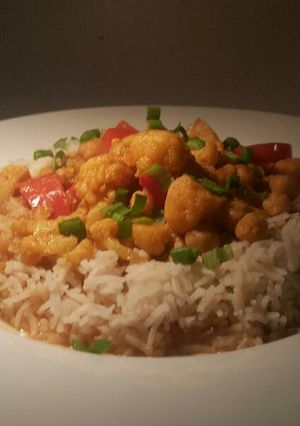 A picture of Red Vegetable Curry.