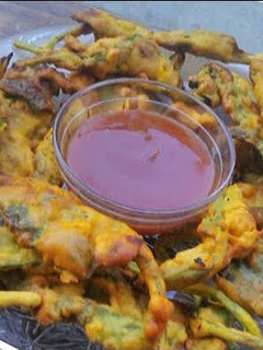 A picture of Crispyy Spinach Pakoda.